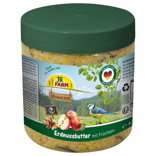 JR Farm Garden Peanut Pot Erdnussbutter Früchte 400 g - 5 Stück
