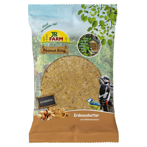 JR Farm Garden Peanut Ring Erdnussbutter Mehlwürmer 250 g - 6 Stück