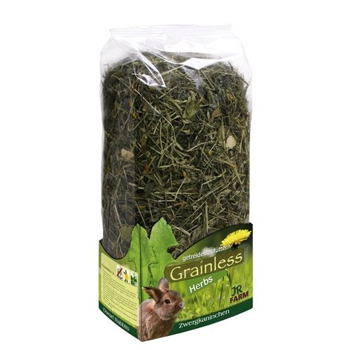 JR Farm Grainless Herbs Zwergkaninchen 400 g - 6 Stück