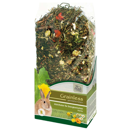 JR Farm Grainless Herbs Zwergkaninchen 950 g - 4 Stück