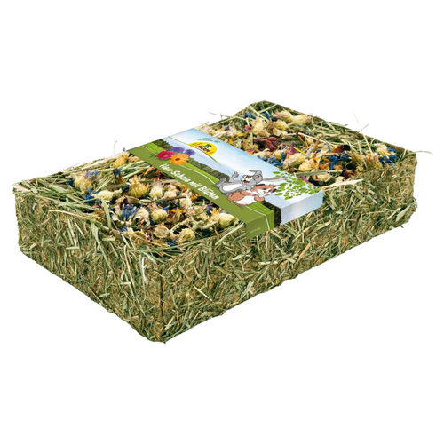 JR Farm Heu-Schale mit Blüten 100 g - 4 Stück
