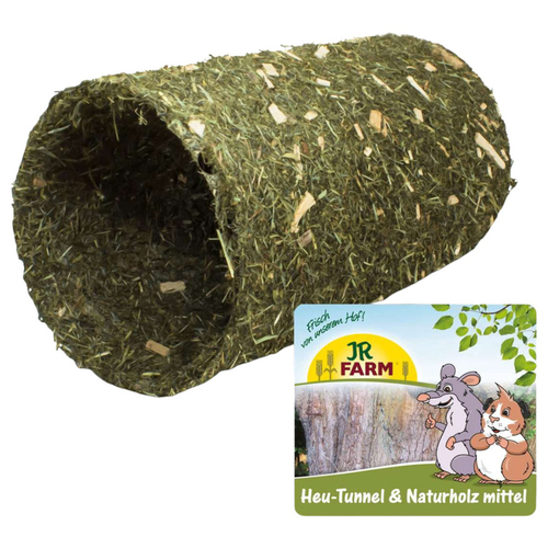 JR Farm Heu-Tunnel + Naturholz mittel 380 g