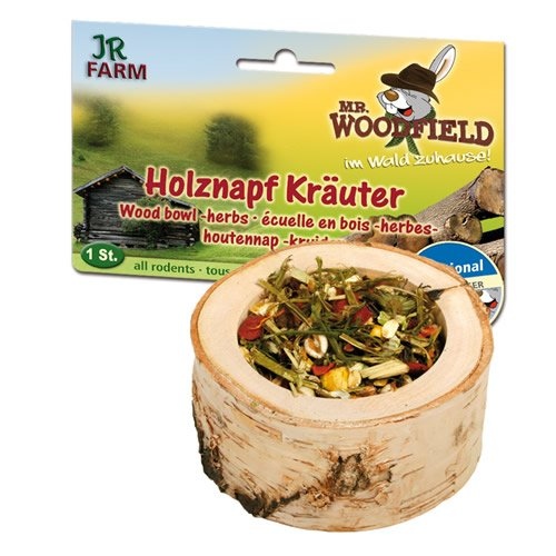 JR Farm Holznapf gefüllt Kräuter - 6 Stück