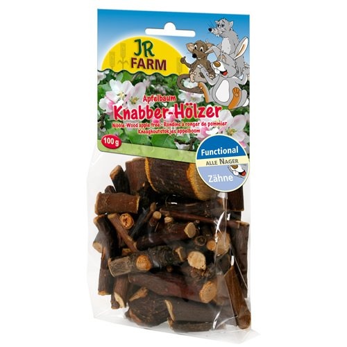 JR Farm Knabber-Hölzer Apfelbaum 100 g - 8 Stück