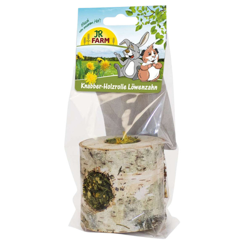 JR Farm Knabber-Holzrolle Löwenzahn 100 g - 5 Stück