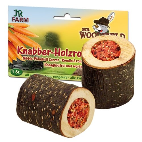 JR Farm Knabber-Holzrolle mit Karotten - 5 Stück