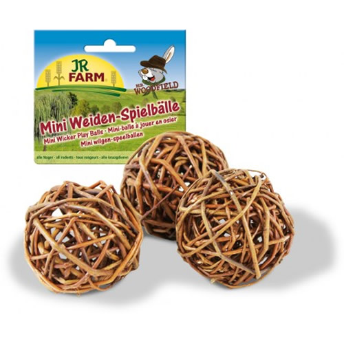 JR Farm Mr. Woodfield Mini Weiden-Spielball 20 g - 6 Stück