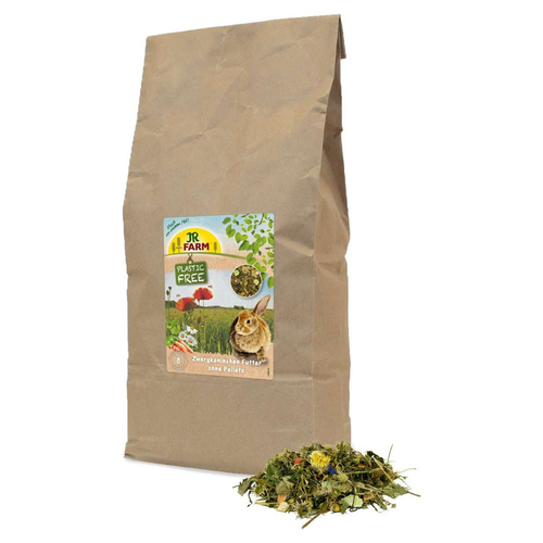 JR Farm PlasticFree Zwergkaninchen ohne Pellets 2 kg - 5 Stück