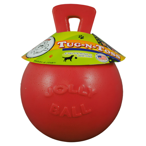 Jolly Hundespielzeug Tug-n-Toss rot, Größe: L