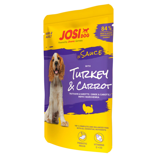 Josera Turkey & Carrot in Sauce 100 g - 24 Stück