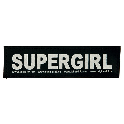 Julius-K9 2 Klettsticker "Supergirl", Größe: S
