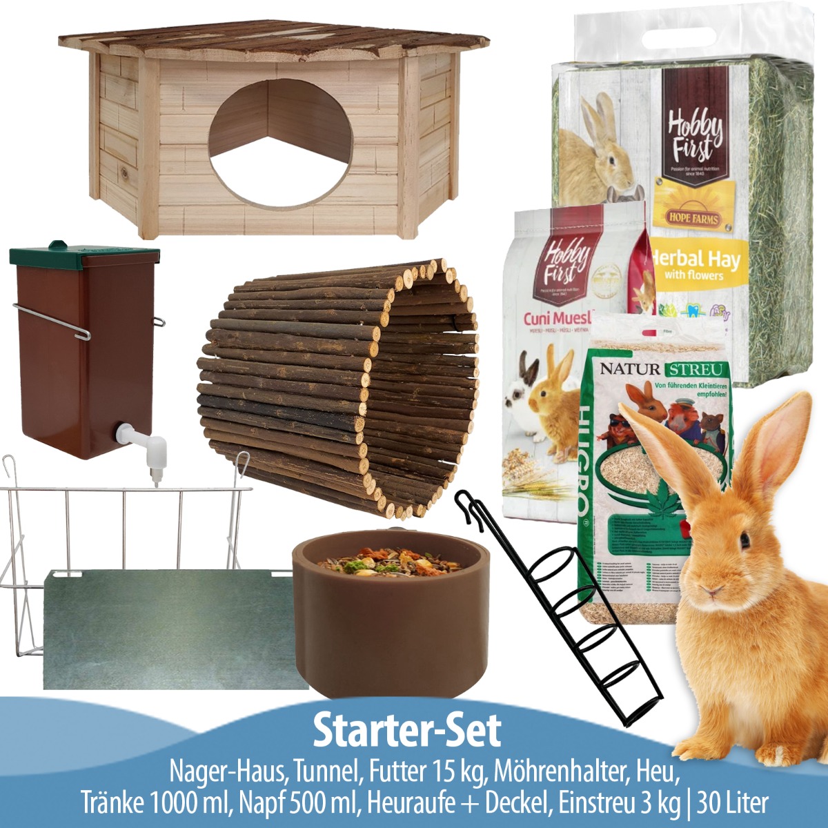 Kaninchen Set - Starter-Set - Komplett-Set