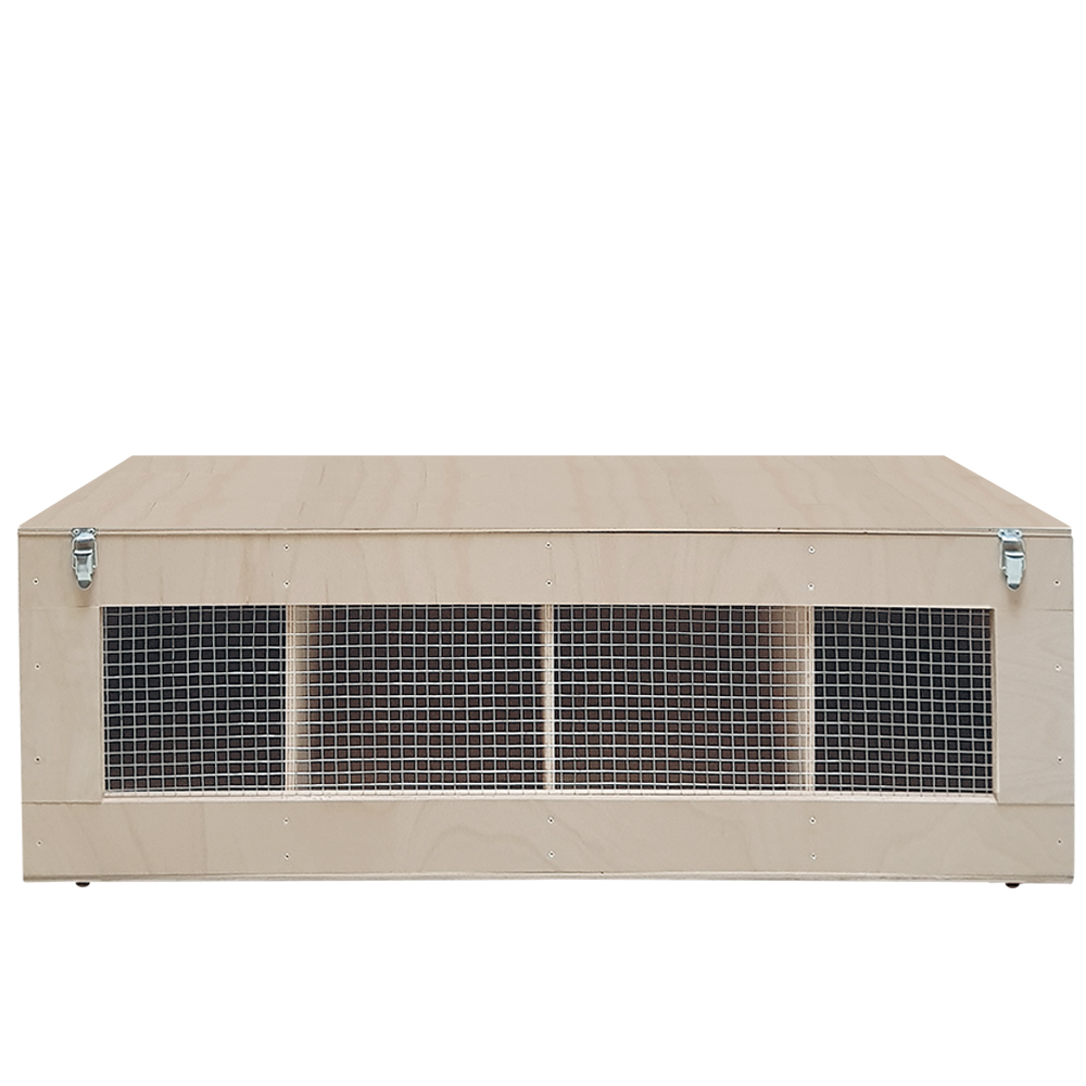 Kaninchen - Transportkiste Holz 4 Abteile - 50er