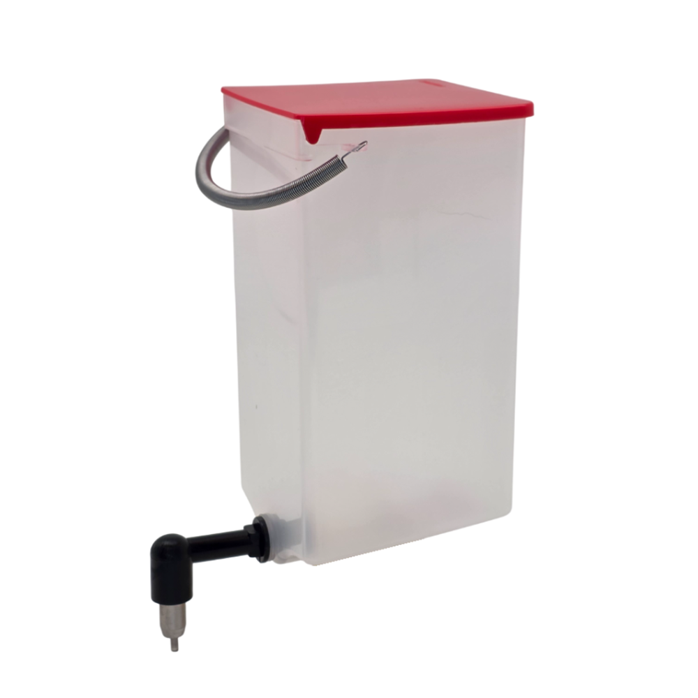 Kaninchen Trinkflasche / Nagertränke mit Klappdeckel 1000 ml klar
