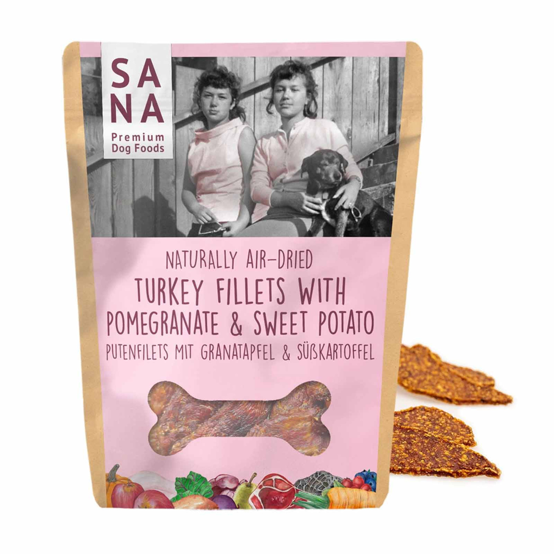 Kaninchenfilets mit Apfel und Gr?nkohl - 100 Gramm