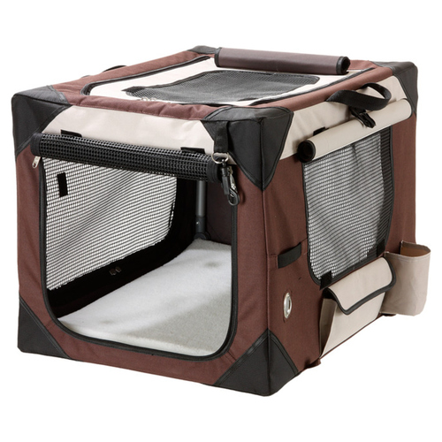 Karlie Hunde Transportbox Smart Top De Luxe, beige/braun