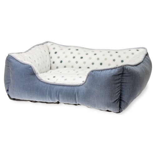 Karlie Hundebett Dot grau-blau, Maße: 47 x 39 cm