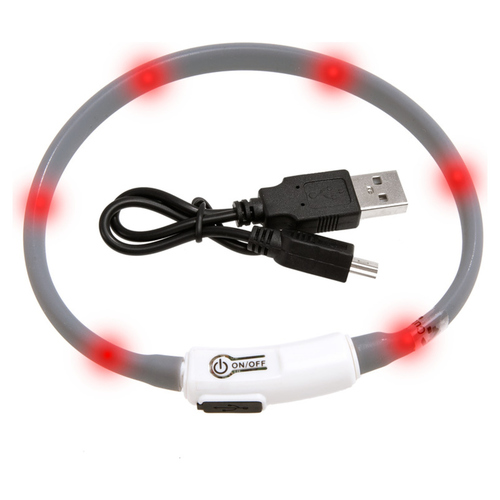 Karlie Visio Light - LED-Leuchtring für Katzen grau Karlie Visio Light - LED-Leuchtring für Katzen grau