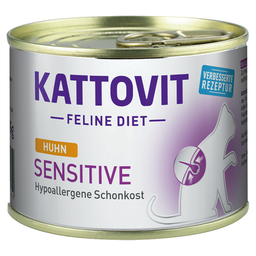 Kattovit Feline Diet Sensitive mit Huhn 185 g - 12 Stück