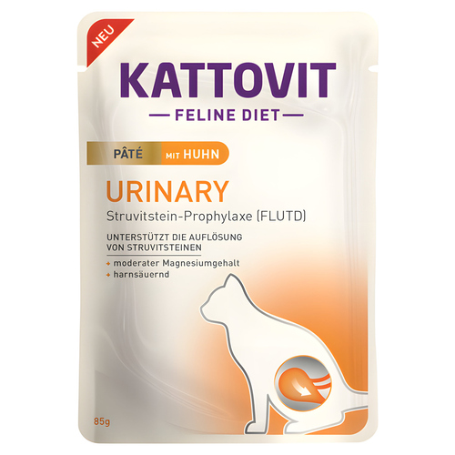 Kattovit Urinary Paté mit Huhn 85 g - 10 Stück