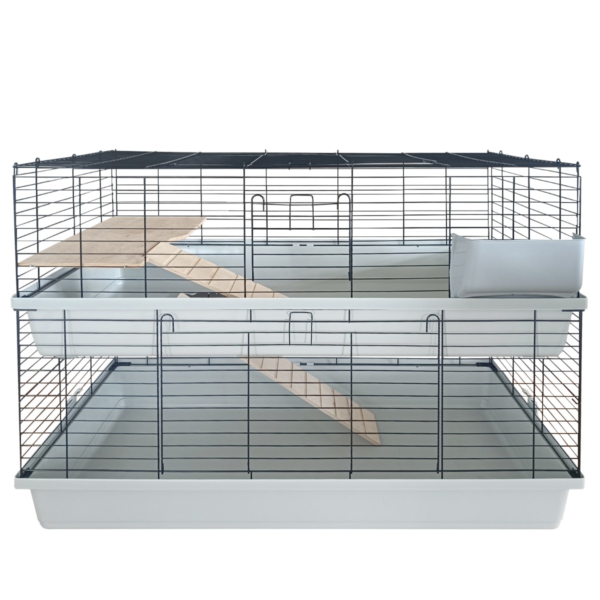 Kleintierkäfig / Meerschweinchen Käfig / Nagerkäfig - 120 cm - mit 2 Stockwerken