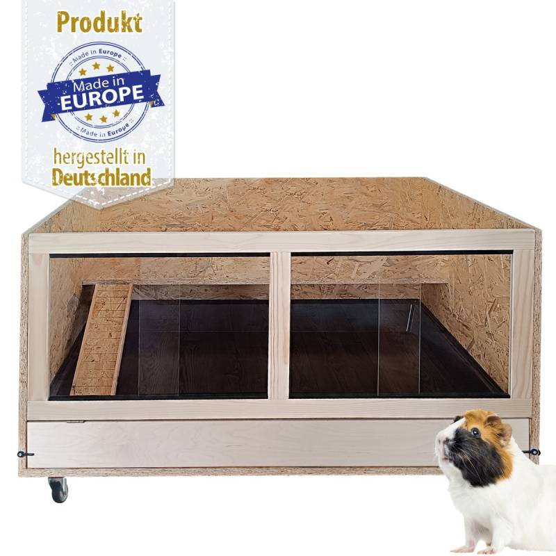 Kleintierstall / Meerschweinchenstall 120 x 100 cm - Plexiglasfront Kleintierstall / Meerschweinchenstall 120 x 100 cm - Plexiglasfront