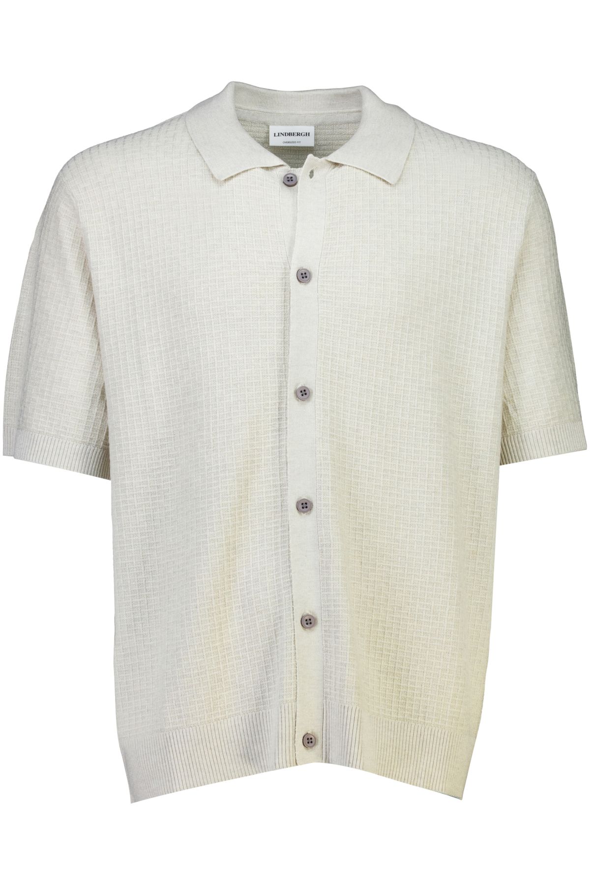 Knitted S/S polo cardigan