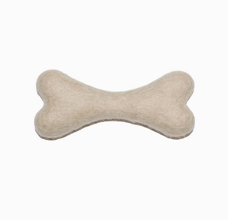 Knochen aus Wollfilz Knochen aus Wollfilz