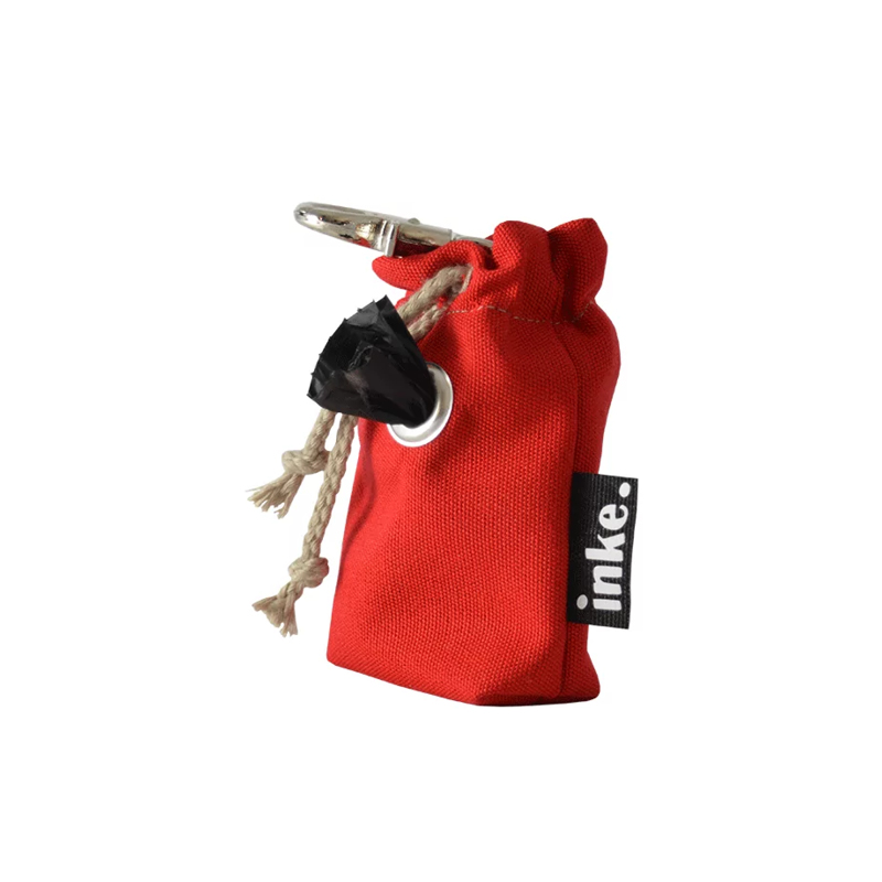 Kotbeutelspender in Rot