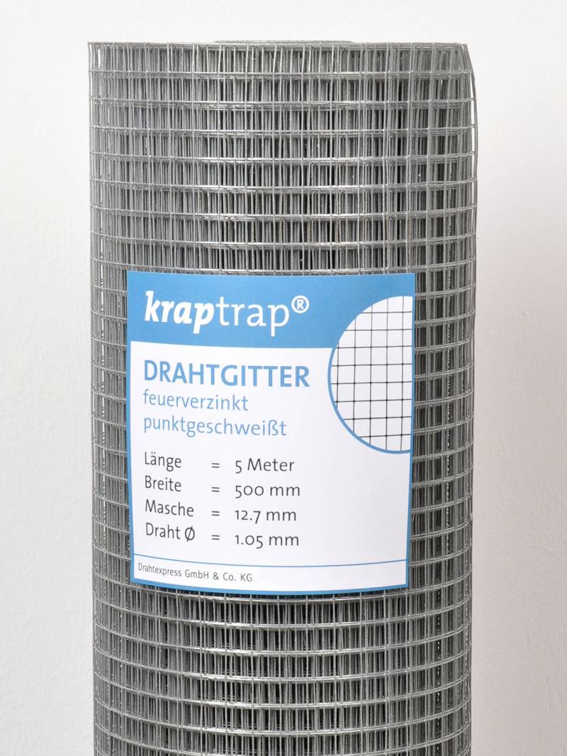 KrapTrap® feuerverzinktes Drahtgitter 12,7 x 12,7 mm mit 1,05 mm Stärke
