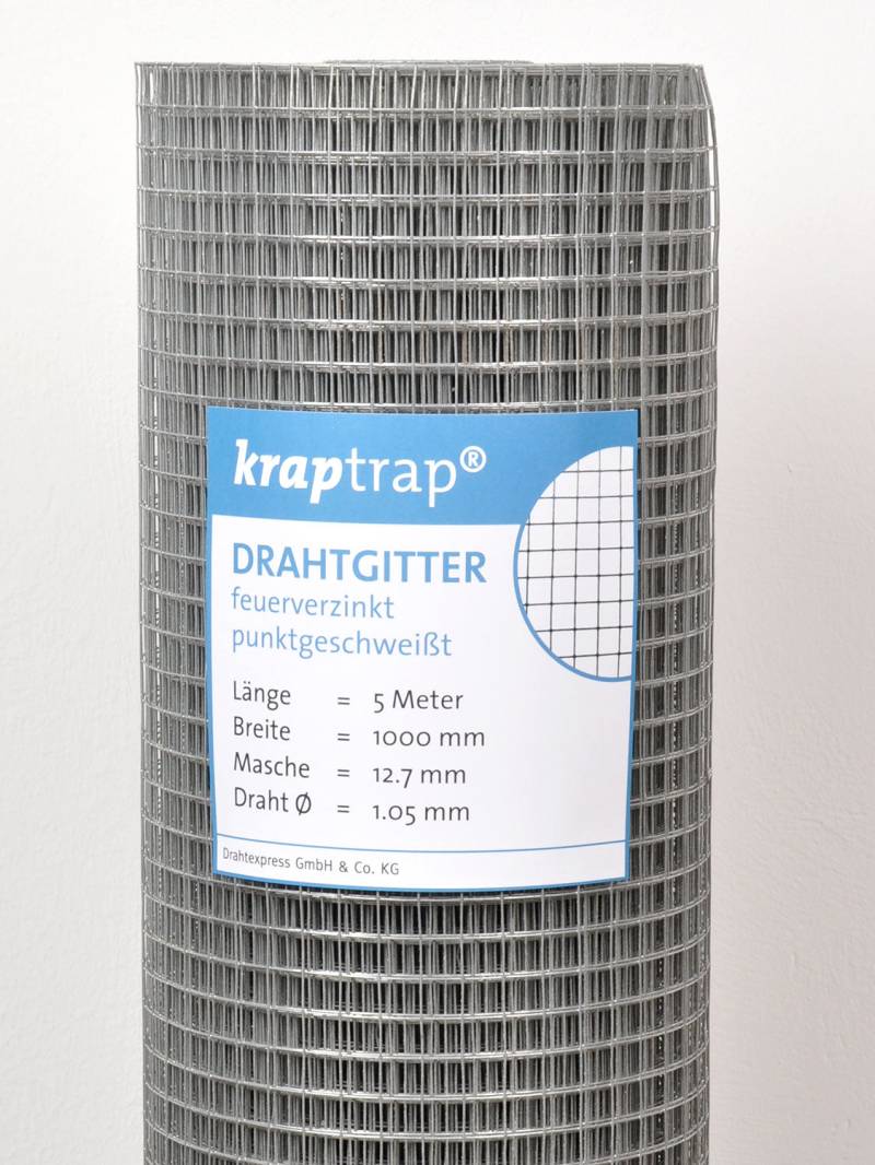 Kraptrap® feuerverzinktes Drahtgitter 12,7 x 12,7 mm mit 1,05 mm Stärke