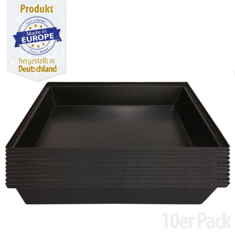 Kunststoff Wanne - Kotwanne - Kunststoff Schale - 50 x 60 cm - ca. 30 l - 10er Pack Kunststoff Wanne - Kotwanne - Kunststoff Schale - 50 x 60 cm - ca. 30 l - 10er Pack