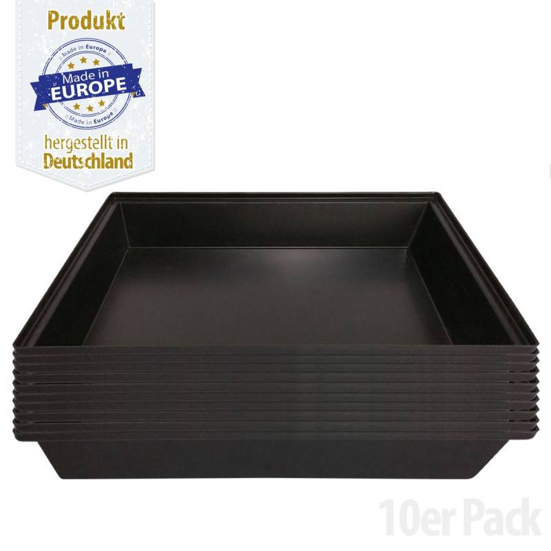 Kunststoff Wanne - Kotwanne - Kunststoff Schale - 70 x 80 cm -  ca. 56 l - 10er Pack