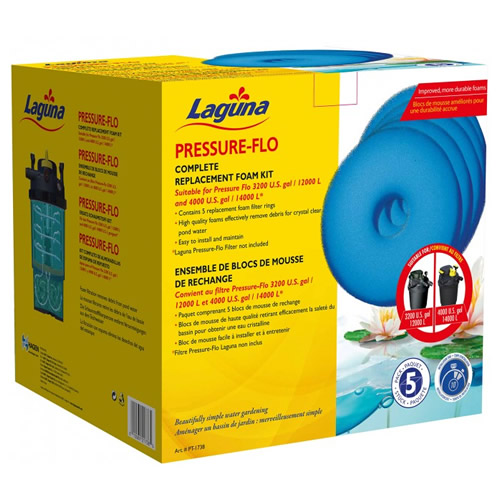 Laguna Schaumstoff Filter 5x für Pressure Flo 14000