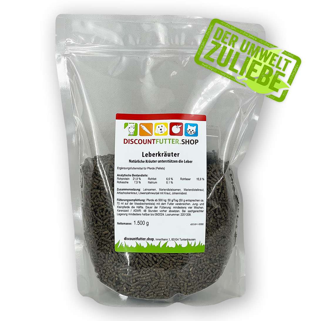 Leberkräuter (100 % Natur) - Pellets