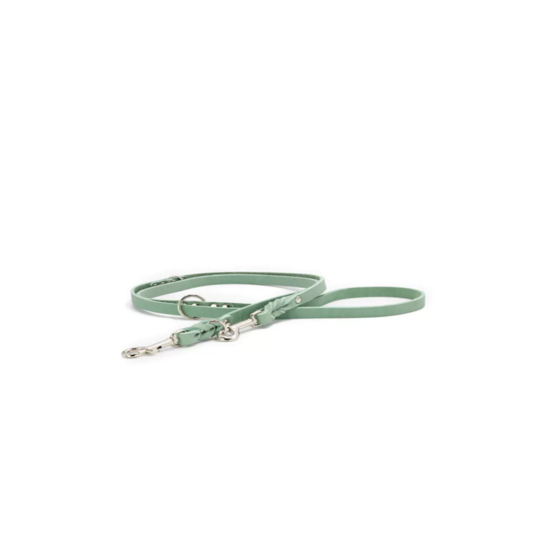 Leder-Leine Mono Pop in Mint 12mm