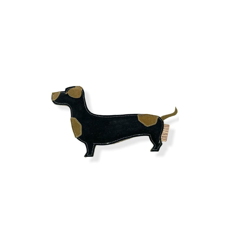 Lederspielzeug Dachshund