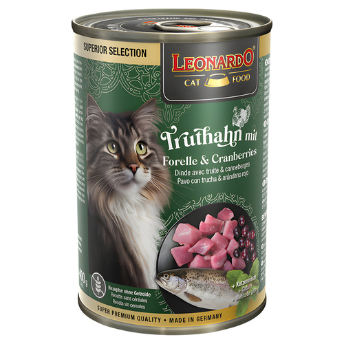 Leonardo Truthahn mit Forelle & Cranberries 400 g