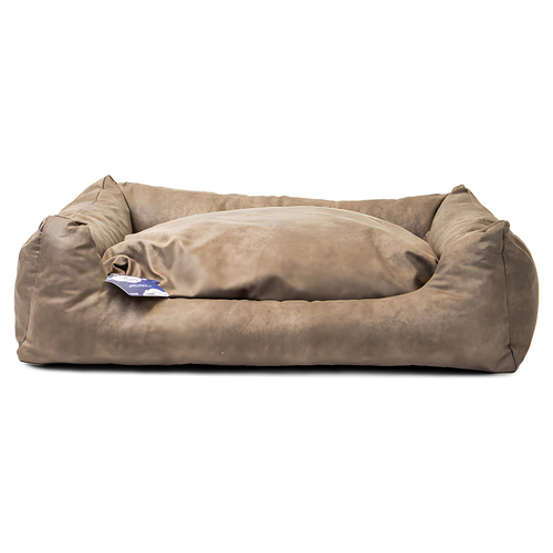 Lets Sleep Sweet Dreams Hundebett mit Kissen taupe, Größe: L