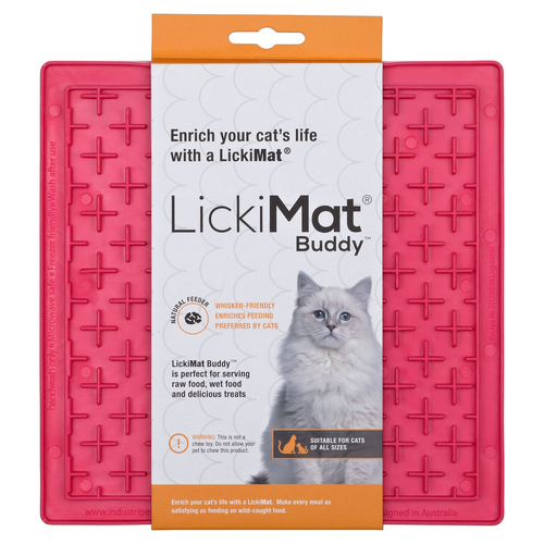 LickiMat Buddy Cat pink