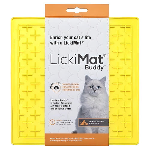LickiMat Buddy Cat yellow LickiMat Buddy Cat yellow