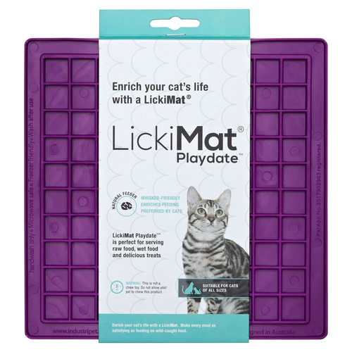 LickiMat Playdate Cat purple