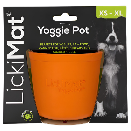 LickiMat Yoggie Pot orange