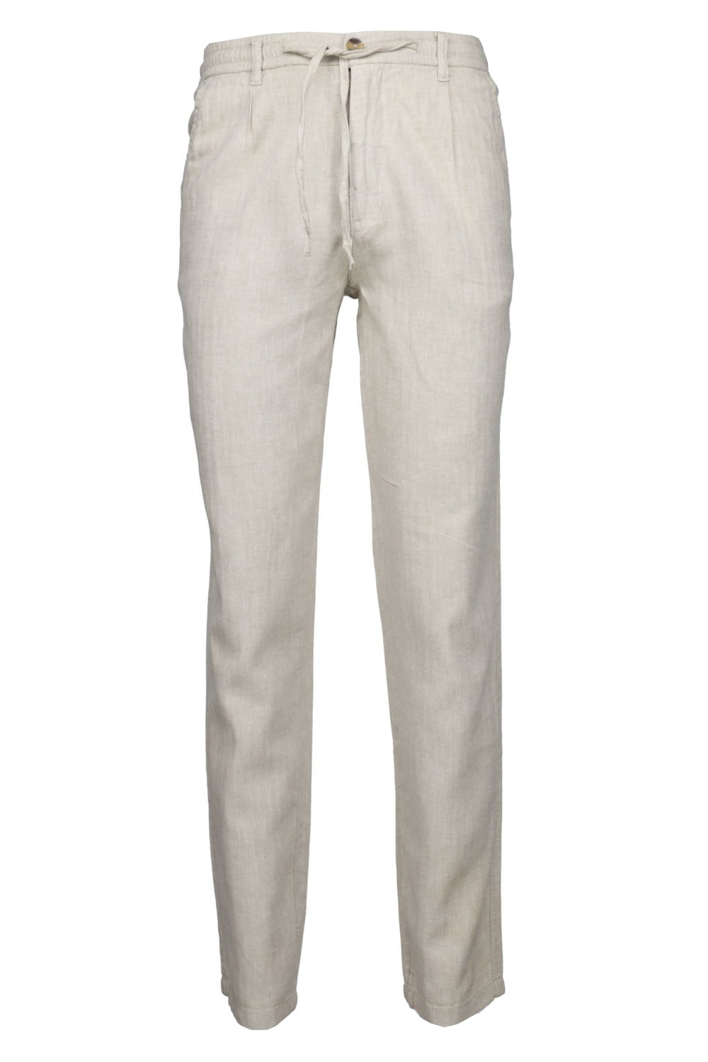 Linen blend herringbone pants