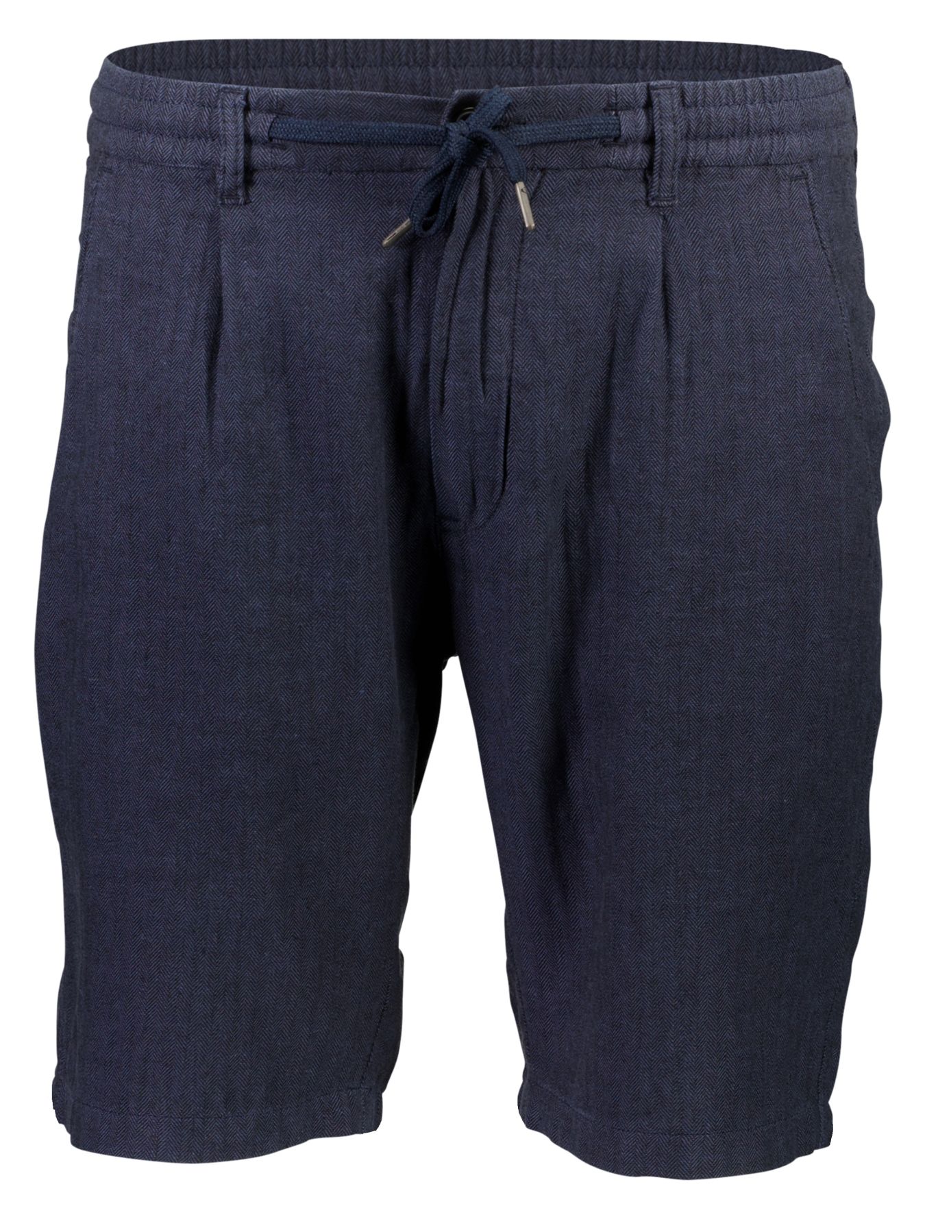 Linen blend herringbone short
