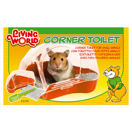 Living World Ecktoilette für Kleinsäuger rot Living World Ecktoilette für Kleinsäuger rot