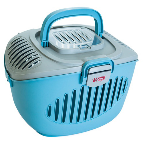 Living World Paws2go Kleintierbehälter grau/blau