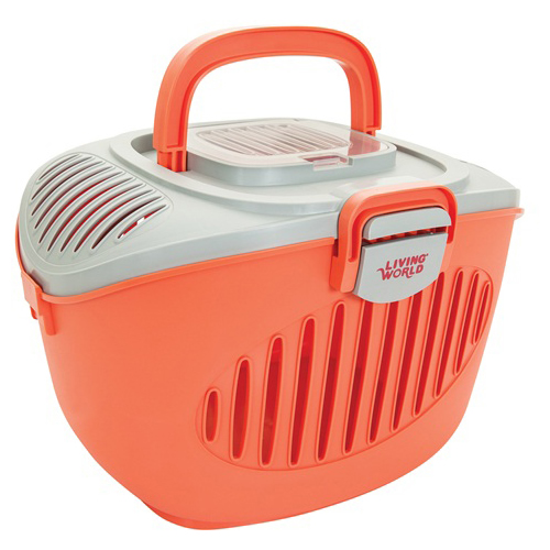 Living World Paws2go Kleintierbehälter grau/lachsrosa Living World Paws2go Kleintierbehälter grau/lachsrosa