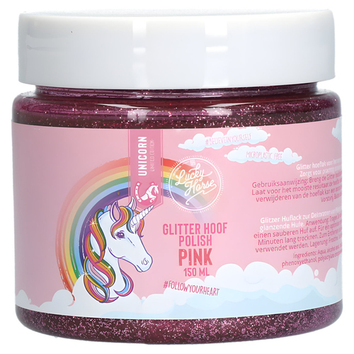 Lucky Horse Glitzer Huflack rosa 150 ml