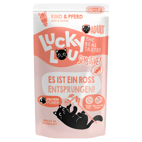 Lucky Lou Life Stage Sensitive Rind & Pferd 125 g